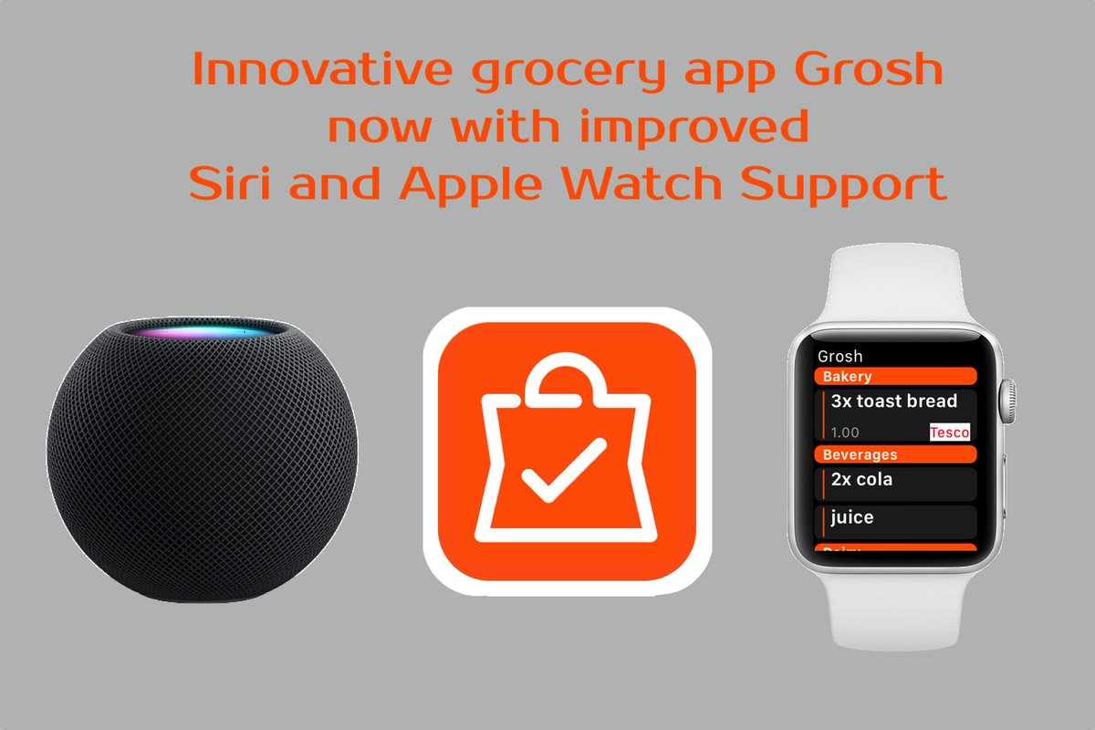 groshapp's tweet photo. Grocery app Grosh now with Siri and Apple Watch support @groshapp #groshapp #applewatch #siri #iOS #App https://t.co/wt23H4733W https://t.co/98xe7CPuqs