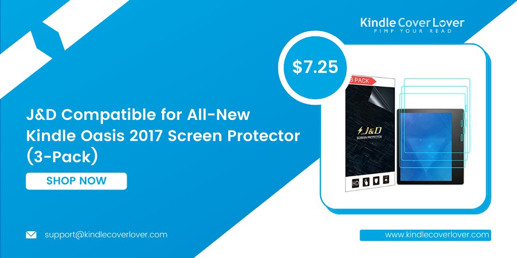 Kindle Oasis Screen Protector, Nupro 2-Pack - 2017 release