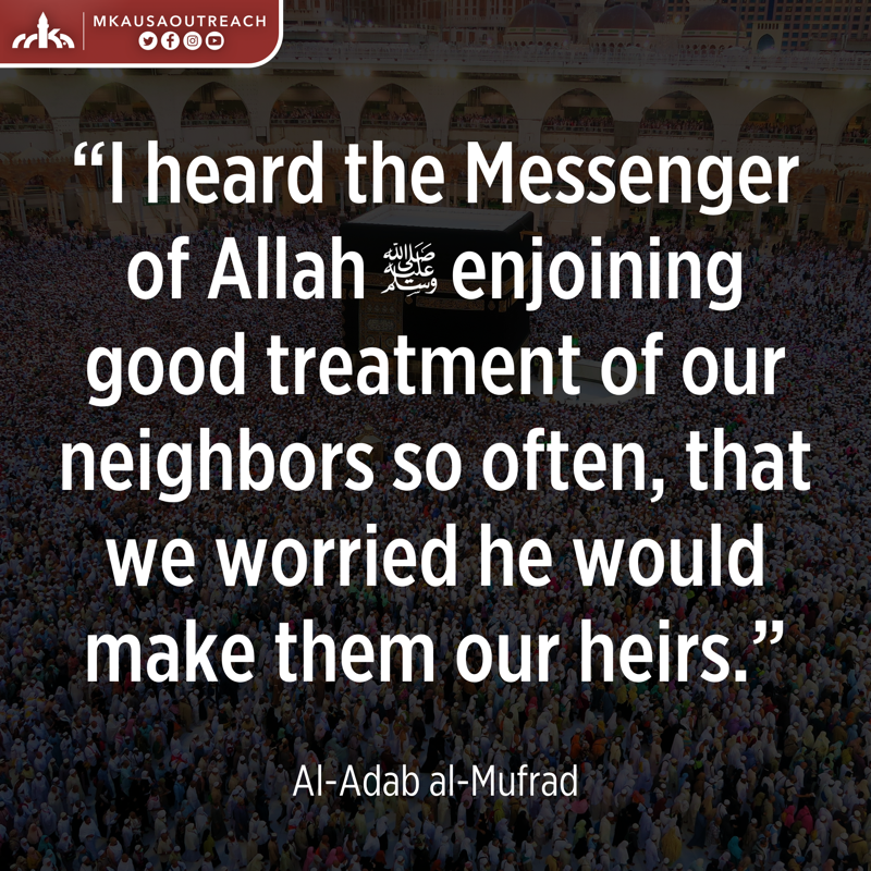 muslimyouthorg's tweet photo. #Islamic teaching of Honoring your #Neighbor

"Show kindness to...the neighbor that is a kinsman and the neighbor that is a stranger..." - Holy #Quran (4:37)

#Islam #ProphetMuhammad #Muslim #Christianity #Judaism #Christian #Jew #Hindu #Jewish #LoveforAllHatredforNone #Ahmadiyya