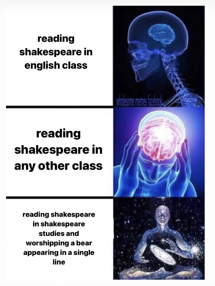 WestPoShakes's tweet photo. We need eight more people to sign up for Shakespeare Studies for next year... by Friday... and all I've got at this point is memes... #KeepShakesStudiesAlive https://t.co/oPpnCXgHPa
