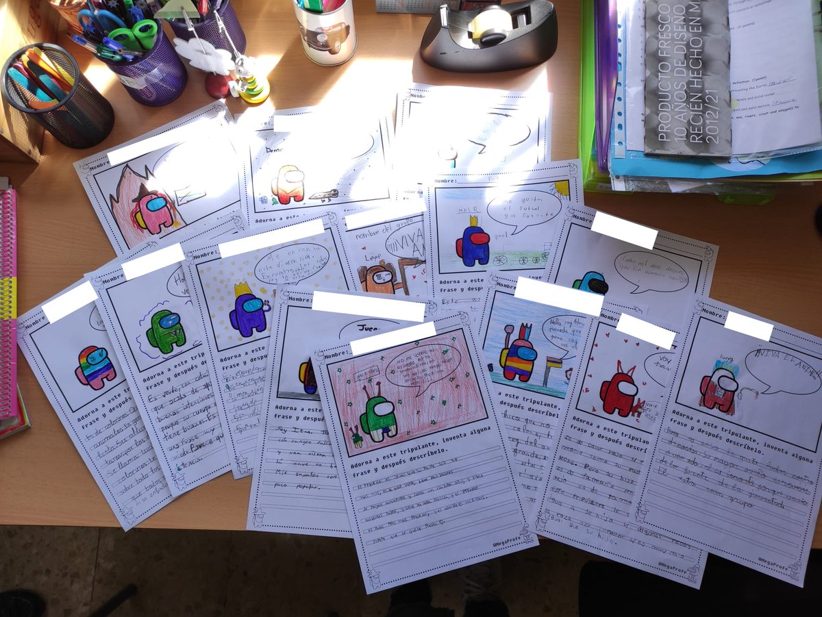 tolosalatour's tweet photo. Trabajar lengua es divertido y si además los personajes son del gusto de los alumnos, el éxito está asegurado. Trabajamos las #descripciones en #cuarto de la mano de #AmongUs ¡Super divertido! #micolemola #aprenderdiferente @AmpaTolosa https://t.co/y2AeXYKJK0