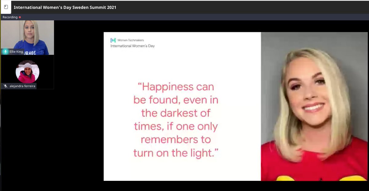 MagentaCodes's tweet photo. 💜💕Amazing Talk! @ekdiversitytech  
Thanks for your support!! 👩‍💻
#MoreWomenInTech #WomenInTech #IWD2021 #IWD #WomenSupport #InternationalWomensDay #ChooseToChallenge
@MagentaCodes @WomenTechmakers https://t.co/6KvWnIRs18