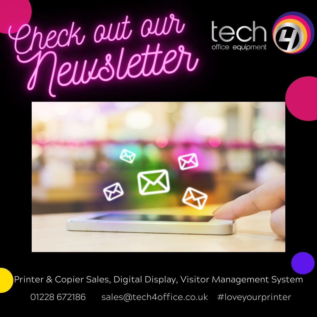 Tech4office's tweet photo. π§ π¨ π© CHECK OUT OUR LATEST NEWSLETTER π© π¨ π§
We've been busy so far in 2021 with loads to tell you!
Click here: https://t.co/LkVdNNnigG
#loveyourprinter #tech4office #newsletter #printer #copier #digitalsignage #visitormanagementsystem https://t.co/yCgB5u4jI4