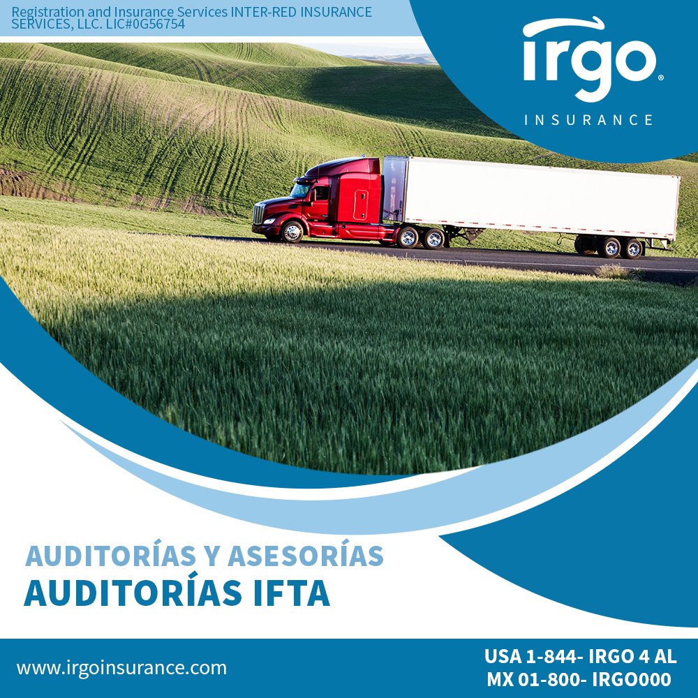 IRGOInsurance's tweet photo. Te permite cumplir con el proceso de documentación para la auditoría IFTA.

Para más detalles llámanos:
US 1-844-IRGO4AL
MX 01-800-IRGO000
https://t.co/ESut0nlYXR

#Insurance #IRGO #Seguros #IRGOInsurance #Proteccion #Traileros #TruckStop #TruckersLife #TruckLife https://t.co/v7YldERpFw