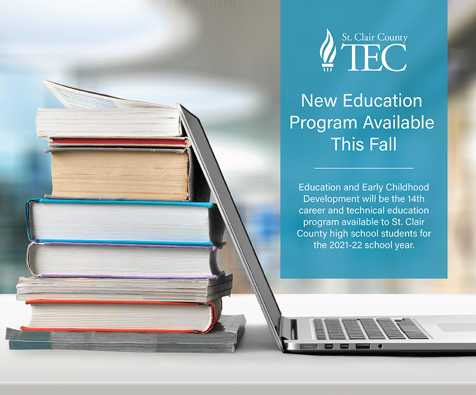 STCLAIRTEC's tweet photo. St. Clair TEC will offer a new education program, in addition to its existing 13 career-oriented programs for the 2021-22 school year. Interested students can enroll through their high school counselor. https://t.co/PoatBIzId7