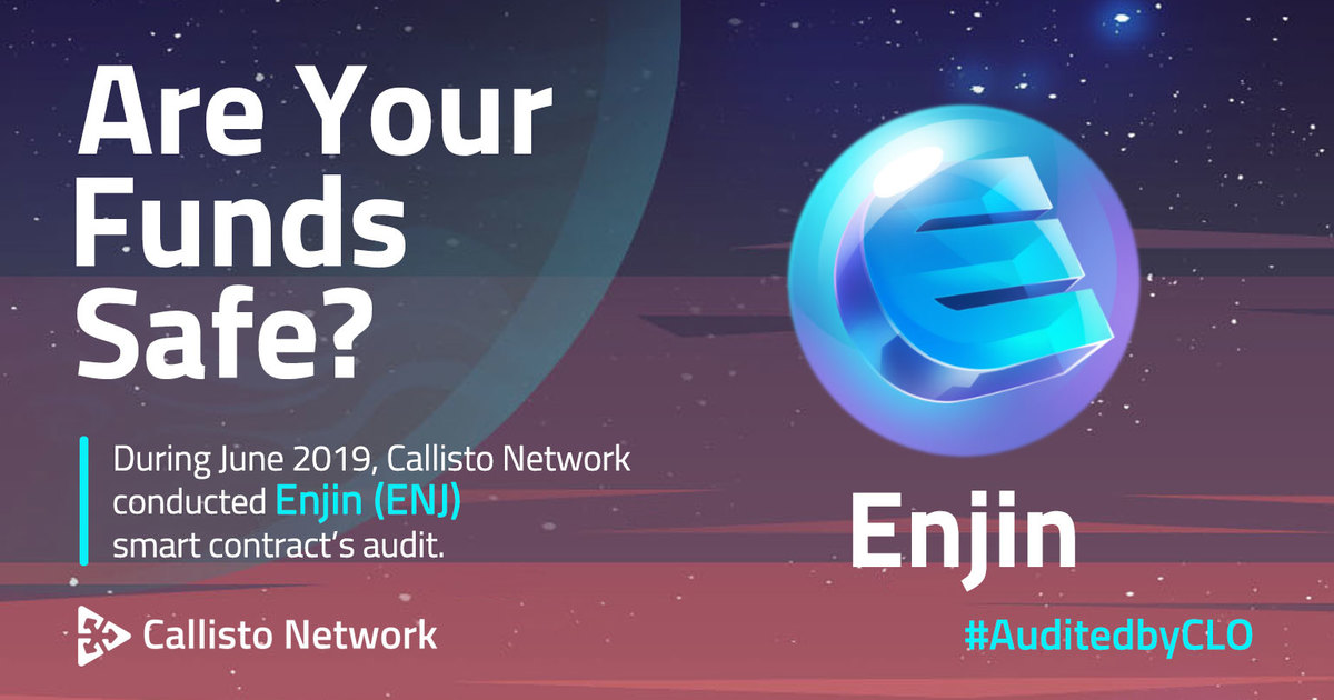 FushumaChain's tweet photo. The #Enjin token audit conducted by our Security Department has been approved and added to the Etherscan platform ✅

$ENJ Users' Funds Are Safe!
📌https://t.co/qM9KSI7Jpy

@enjin #SmartContract #AuditedByCLO $CLO https://t.co/iqncDPmgkL