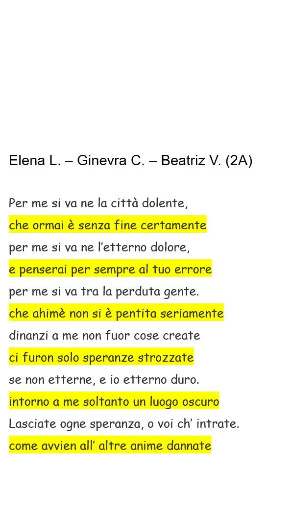 3aparinico's tweet photo. Terzine a 4 mani...
Elena L. - Ginevra C. - Beatriz V. (2A)
#DanteSocial
@MuseLombardia
@RaiGulp https://t.co/zO8krhoeP0