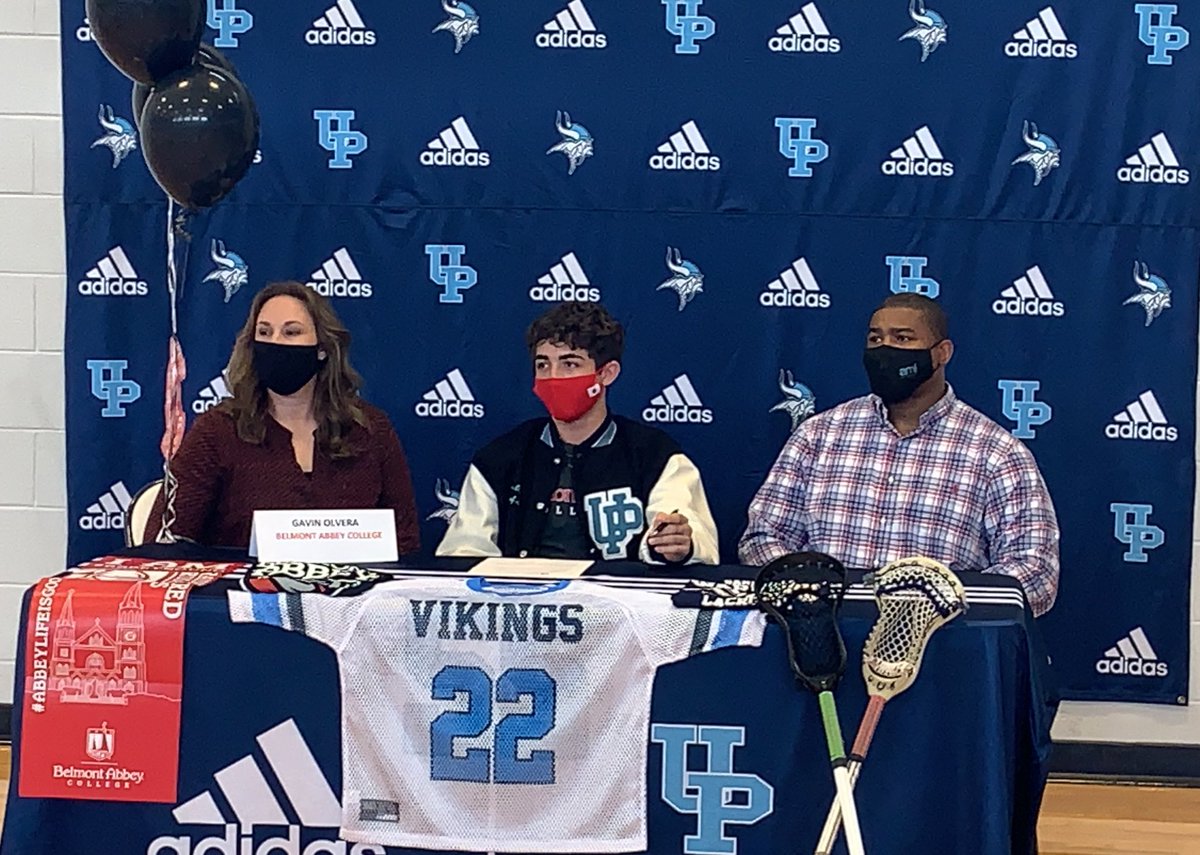APKennedyUPHS's tweet photo. So proud of our Viking Gavin Olvera signing with Belmont Abbey for Lacrosse 🥍 #VikingStrong #VikingLacrosse #SigningDay https://t.co/OZg6DDODCT