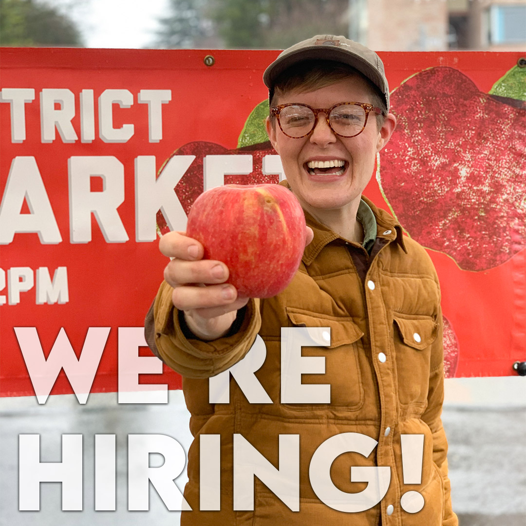 SeattleFarmMkts's tweet photo. We're hiring for a full-time #MarketManager & Operations Specialist! This food and farm loving, well-organized individual will be responsible for year-round management of an NFM farmers market, and specific operations specialist duties. Apply today! https://t.co/fMeUrRQmjg https://t.co/ohiFNKbu74