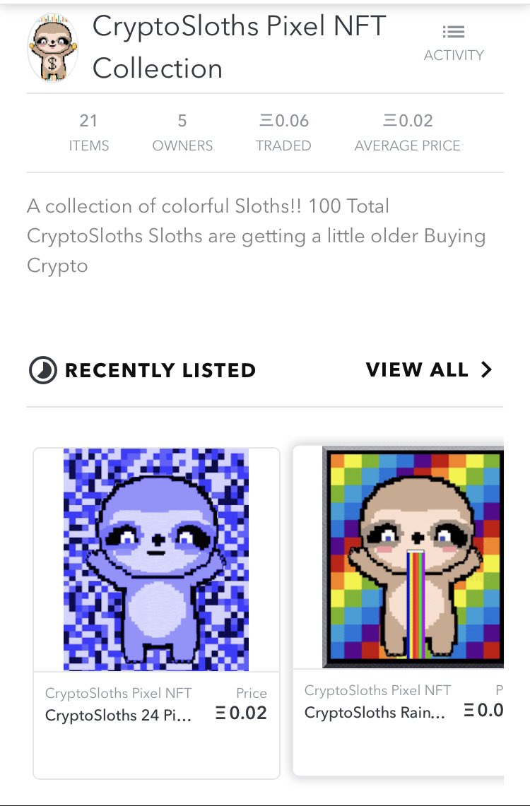 NftInfected's tweet photo. Hey everyone Has anyone slept right since NFTs started?! Not me I minted some more #BitTigers #BitWilson #CryptoSloths only .02 #ETH and Giveaway is coming on March 21 at Thanks again for my owners! https://t.co/OXd1psGvON https://t.co/EqxkhqVHi5