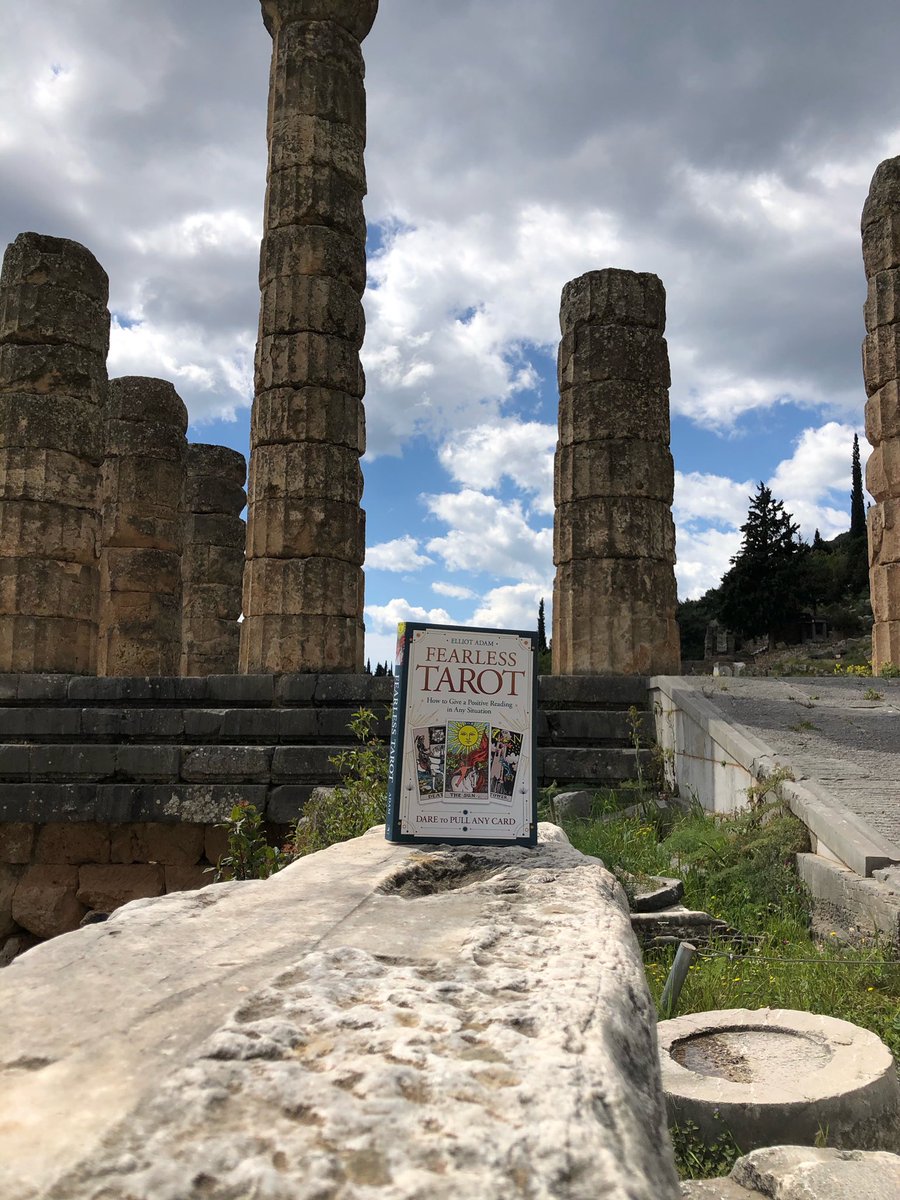 elliot_oracle's tweet photo. My book “Fearless Tarot” would not have been written were it not for a magical trip to the Oracle of Apollo in Delphi 2015. And here is the book in front of the Oracle’s Temple!
Amazing!
#elliotoracle #fearlesstarot #llewellynbooks #delphicoracle https://t.co/MQLEf0sxer