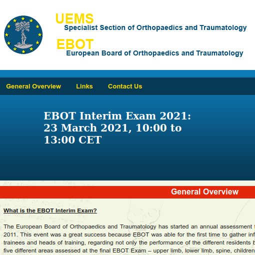 🎓El 23/03/2021 els Residents de COT van fer l'examen EBOT interim.

<a href="/EFORTnet/">EFORT</a>  @SocCatCOT  <a href="/secotsecot/">@secotsecot</a> 

#EBOTexam #ebot2021 #residents  #docencia