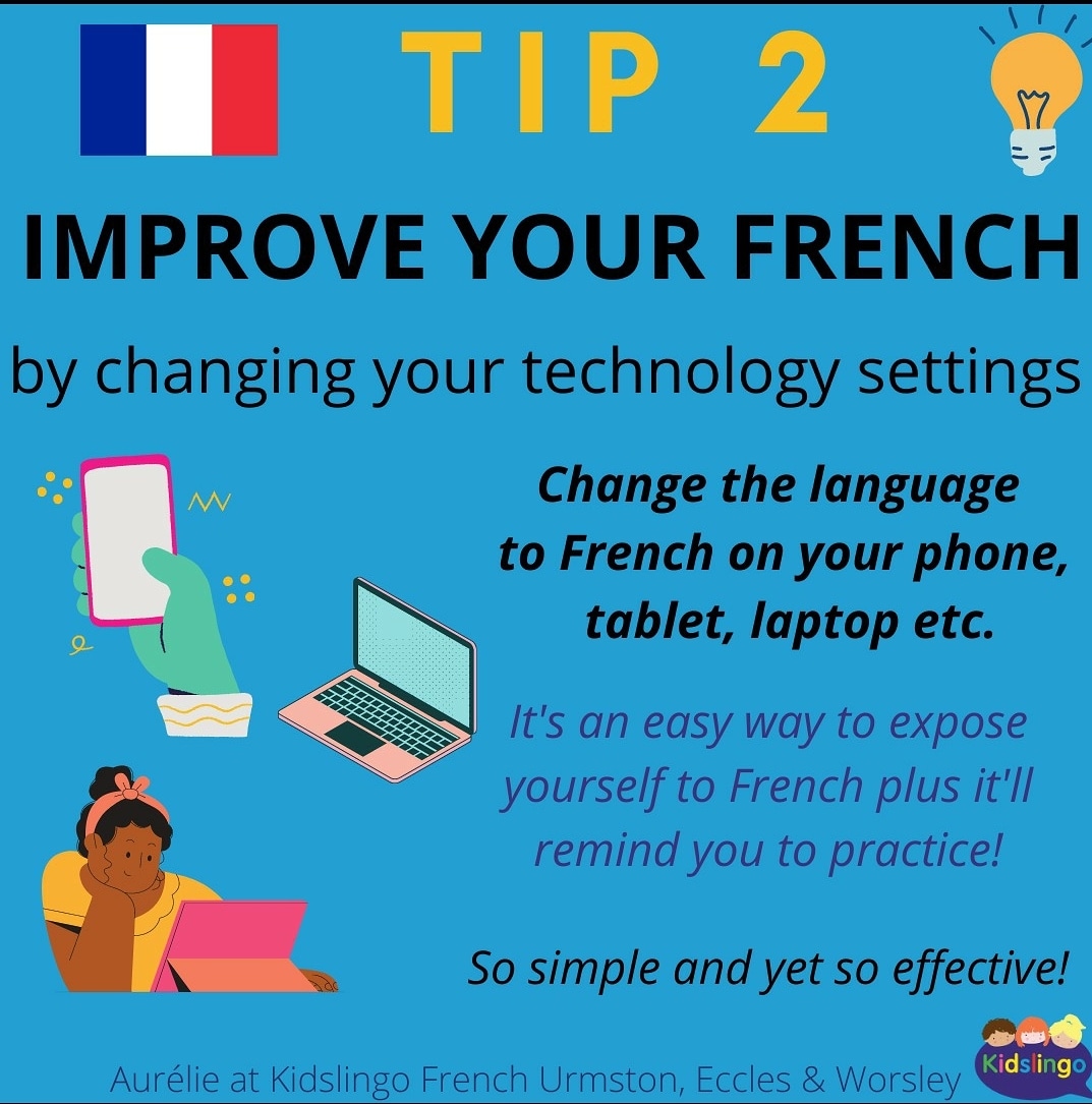 🇲🇫L E A R N  F R E N C H🇲🇫

•Do you want to improve your French❓
•Not sure where to start ⁉️
•Follow this simple tip❗

Change your technology settings to #French so you can boost your daily #LanguageLearning 

#fransızca #fransızcaöğreniyorum #французскийязык #hablarfrances
