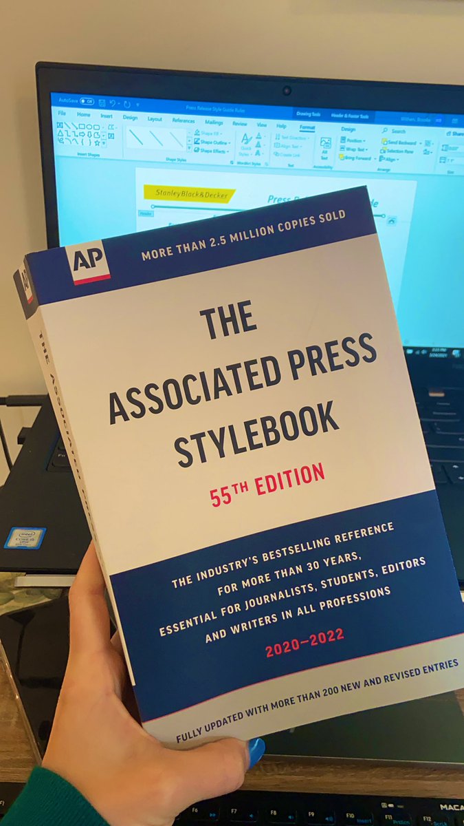 brooke__withers's tweet photo. Excited to get my hands on a hard copy of this beauty! #APStyle #JustPRThings #MediaRelations https://t.co/JLf9jwRxUQ