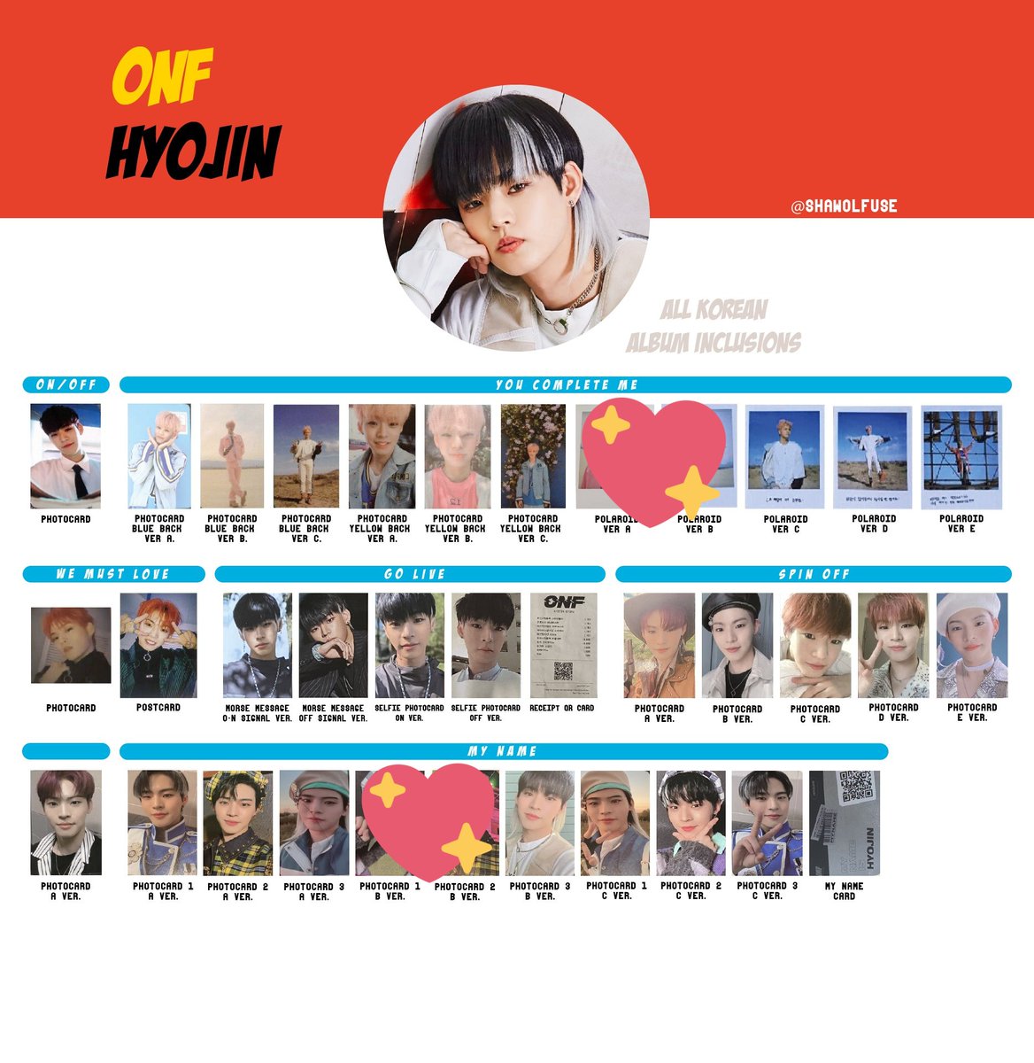 Im_aChair's tweet photo. WTT ONF
want to trade for Hyojin from wish list 😊
#wttonf #wtsonf #onf #hyojin #yuto #wyatt #seungjun #mk #jus #minkyun #etion https://t.co/nWYhin4dQK