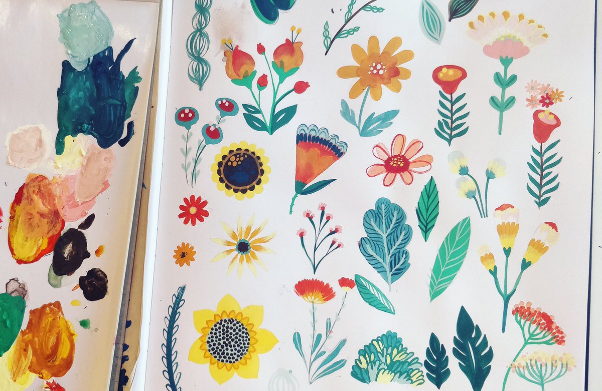 terenbrandy's tweet photo. Springtime sketchbook page! 🌻 https://t.co/PHcmSrOItr