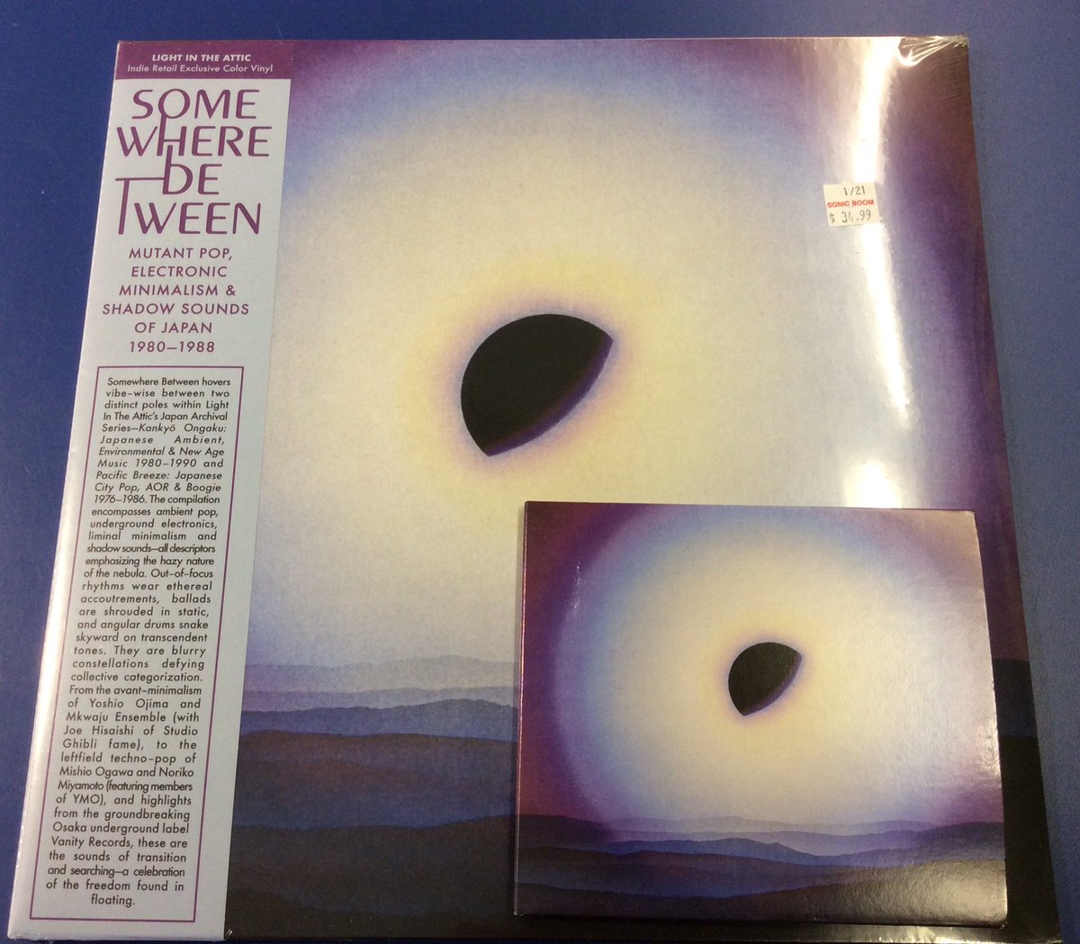 SonicBoomSpins's tweet photo. Various Artists – Somewhere Between: Mutant Pop, Electronic Minimalism & Shadow Sounds Of Japan 1980-1988 #NowPlaying #JNewWave #JElectro #JMutantPop @lightintheattic https://t.co/y8mBT7zXIc