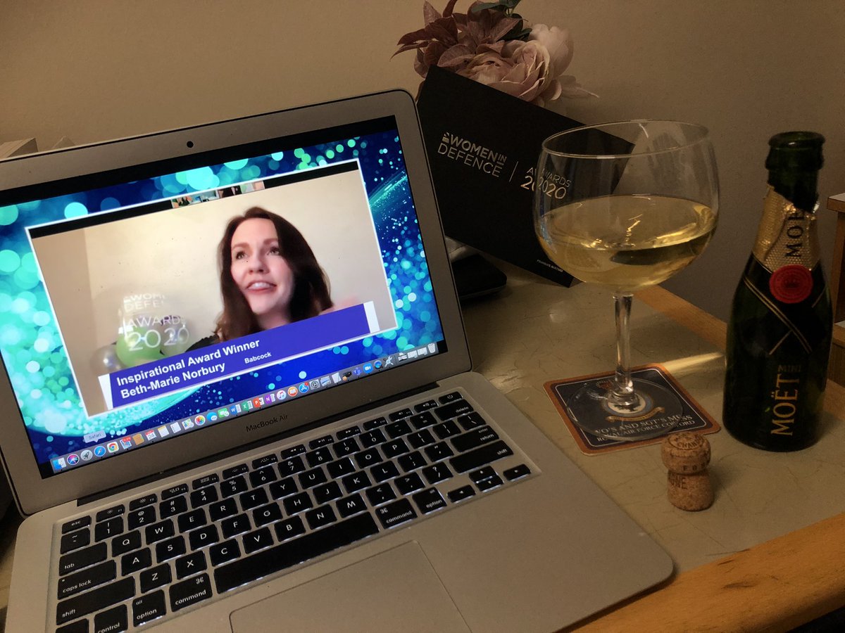 sarahcotman's tweet photo. Congrats Beth-Marie Norbury!! Totally deserving winner of the Inspirational Award.
Cork popped - Cheers and well done!#ProudJudge!
(Ps - I only have Gin glasses away with me in Transit 🙈).
#WiDAwards2020 👏🥂👏🥂👏🥂👏 https://t.co/3mAzGDoXWr