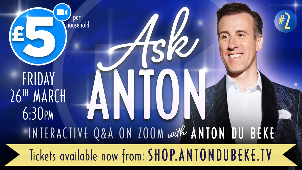 TheAntonDuBeke's tweet photo. Thinking caps on, my loves, it's #AskAnton again this Friday! Since it was such great fun - and by popular demand - we're having another zoomalong Q&A! Details here: https://t.co/Vi2zO6DDpD
...I can't wait to read all your questions!
Much love,
Anton XX 😘🕺
#ZoomAlongWithAnton https://t.co/jQFPeTdZga