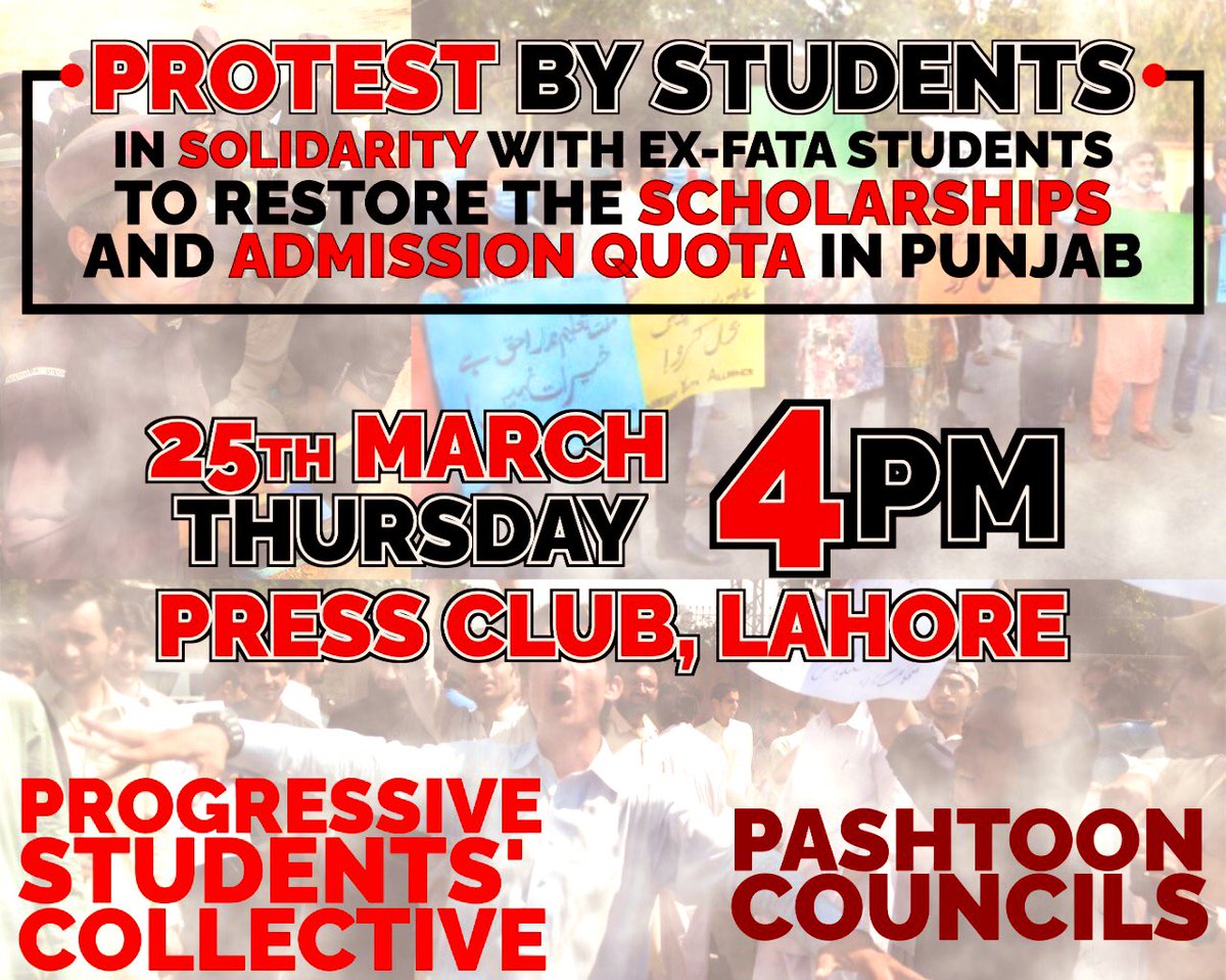 MohsinAbdali4's tweet photo. Tomorrow @PSCollective_ will join the Protest at Press Club of Students from Islamia University Bahawalpur who are sitting in front of Governor House Lahore for more than a week facing serious harsh conditions with No response from Government. Do Join Us.
#RestoreReservedSeats https://t.co/yEOaook1A1