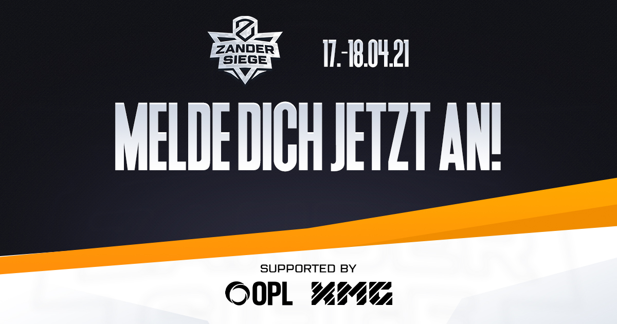 ZANDERSIEGE x XMG

Das beliebte Community Format von <a href="/ZanderLP/">ZANDER</a> geht in die nächste Runde und wir freuen uns das Event mit veranstalten zu dürfen!

Die Plätze sind rar, meldet euch jetzt an!

Hier geht es lang: zandersiege.gg

PS:<a href="/ModsOhneGrenzen/">ModsOhneGrenzen</a> wir machen euch platt 😘