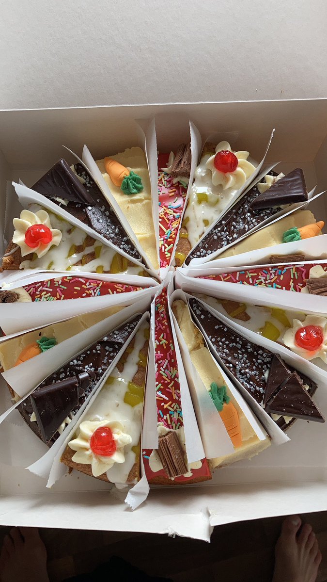 A little treat for the Tax Advisory Group at <a href="/LarkingGowen/">Larking Gowen</a> . Thank you. Not sure eating these whilst I can’t train due to a slightly pulled groin is going to help the lockdown belly struggle, but I’ve eaten three slices already!