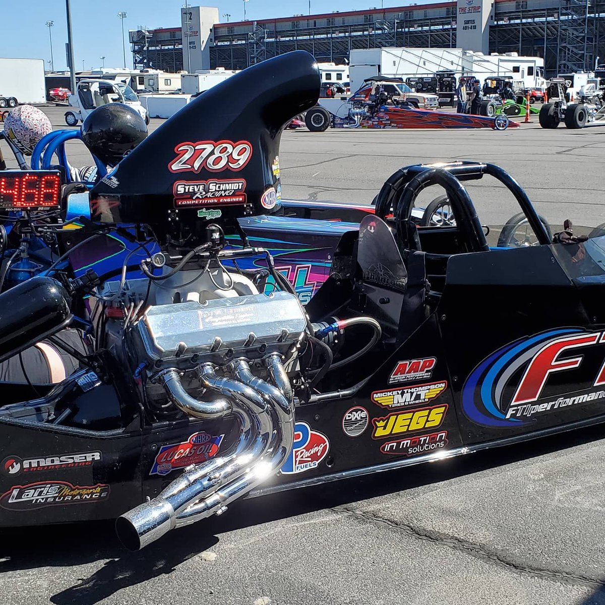 TeamJEGS's tweet photo. Taking in some great on & off track action at the #SpringFlingMillion at @LVMSStrip. @BracketRaces @JEGSPerformance #JEGSsince1960 #WINwithJEGS https://t.co/rJFzcimLeJ