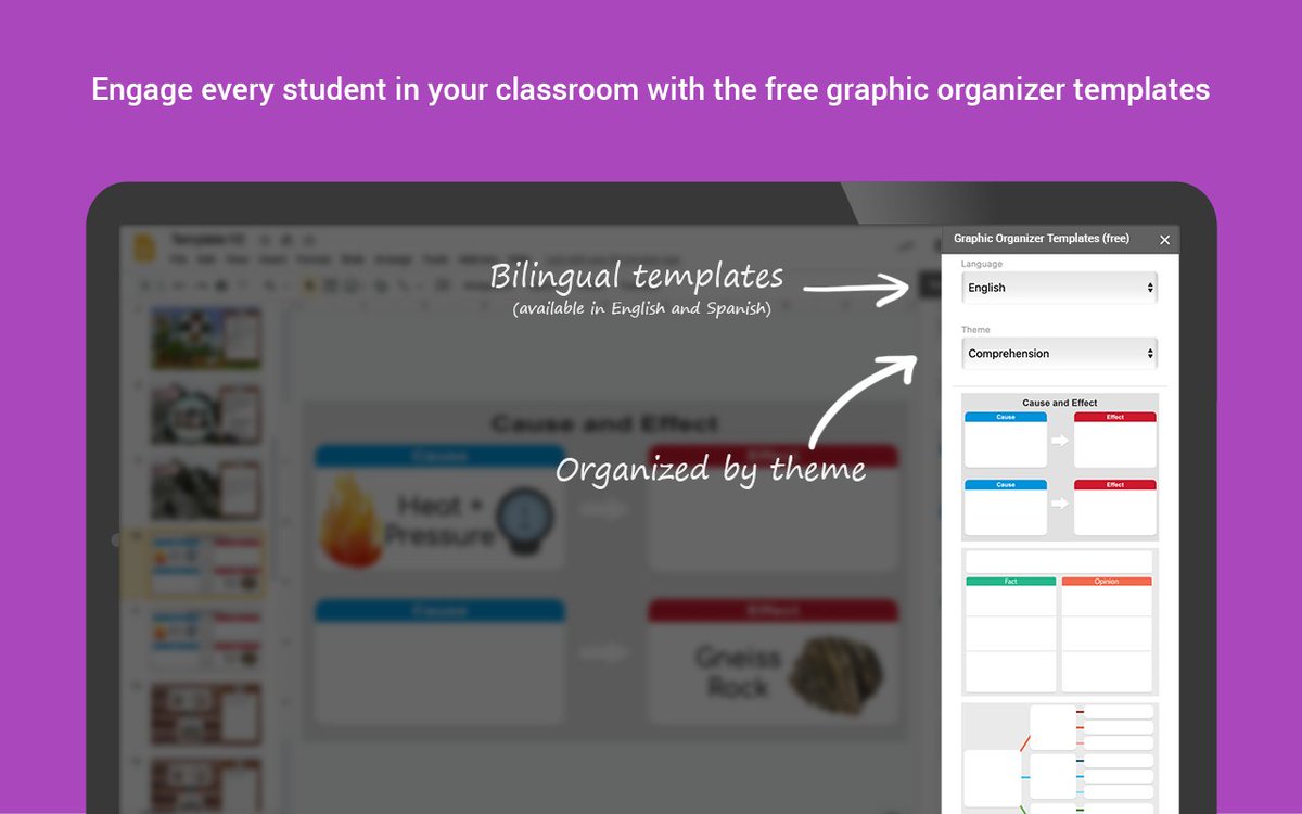 DrawpEdu's tweet photo. Did you know you can now easily access and make use of both Drawp's Language Scaffolding Tool and Graphic Organizers directly in the Google Slides with the new Drawp for School Google Slides Add-on? Install it here: https://t.co/Ba8IWNVLFN
#DrawpforSchool #GoogleSlides https://t.co/8gEtNsflS5