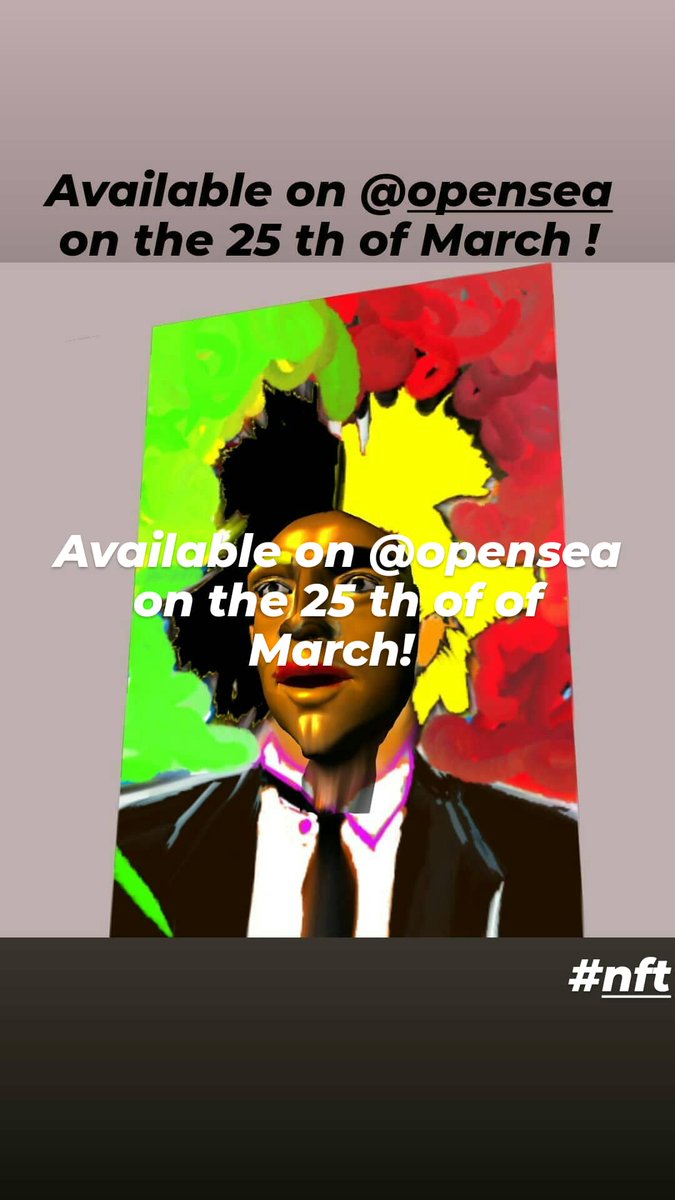 Coming 25 March <a href="/opensea/">OpenSea</a> 1/1 Basquiat 

#nft #nftgallery #nftartist #nftart #nfts #collectibles #cryptoartwork #art #cryptoart #raredigitalart #rare #collection #collectors #nftartwork #basquiat #streetart #nftdrop #opensea #entrepreneurlife #nftmuseum #ethereum