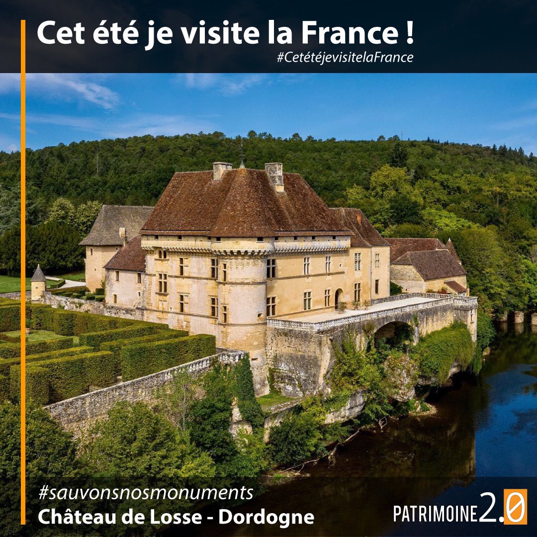 ChateaudeLosse's tweet photo. Cet été je soutiens le #patrimoine 🏰
Cet été je soutiens les #territoires 🏞
Cet été je visite la France 🇫🇷 

#cetétéjevisitelafrance
#châteaudelosse 
#patrimoine
#périgordnoir
@Patrimoine2_2 https://t.co/DMGIinworh