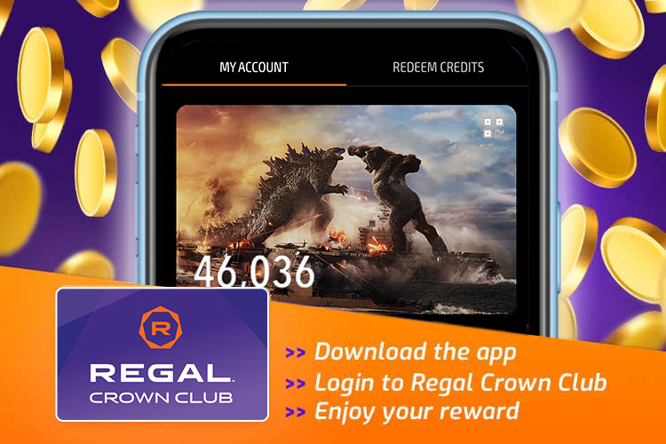 RegalMovies's tweet photo. Regal reopening begins April 2 in select theatres. Log in to the Regal app today and earn +20 extra credits that can be redeemed as soon as your theatre opens https://t.co/wSXI8xE8Mh