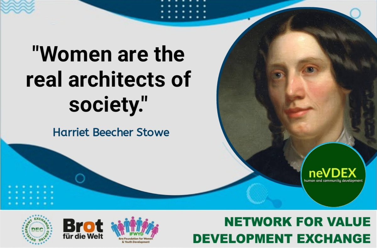 nevdexnigeria's tweet photo. " #Women are the real architects of the society " -Harriet Beecher Stowe

We are
@nevdexnigeria

#WomensHistoryMonth  #Education

Partners
@dexcentre
@BROT_furdiewelt
@FACEPAMNigeria
@CIGfoundation
@IfwydNg
@Unicefng
@NOIweala
@UN_Women
@AminaJMohammed https://t.co/sTE0eGVQUi