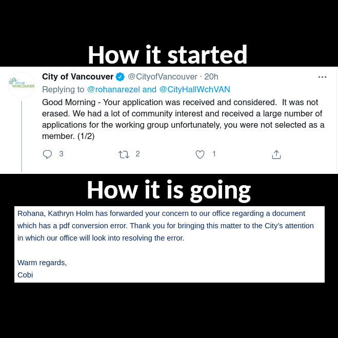rohanarezel's tweet image. .@CityofVancouver appointed seven Airbnb hosts including two scofflaws to the STR advisory panel while my application goes missing. Now the City wants me to believe it was due to a &quot;PDF conversion error&quot;.

#vanre #vanpoli #DeleteGate