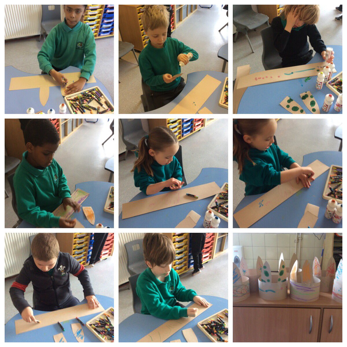 Springwood_Prm's tweet image. We have been busy making bunny hats today #springcoch