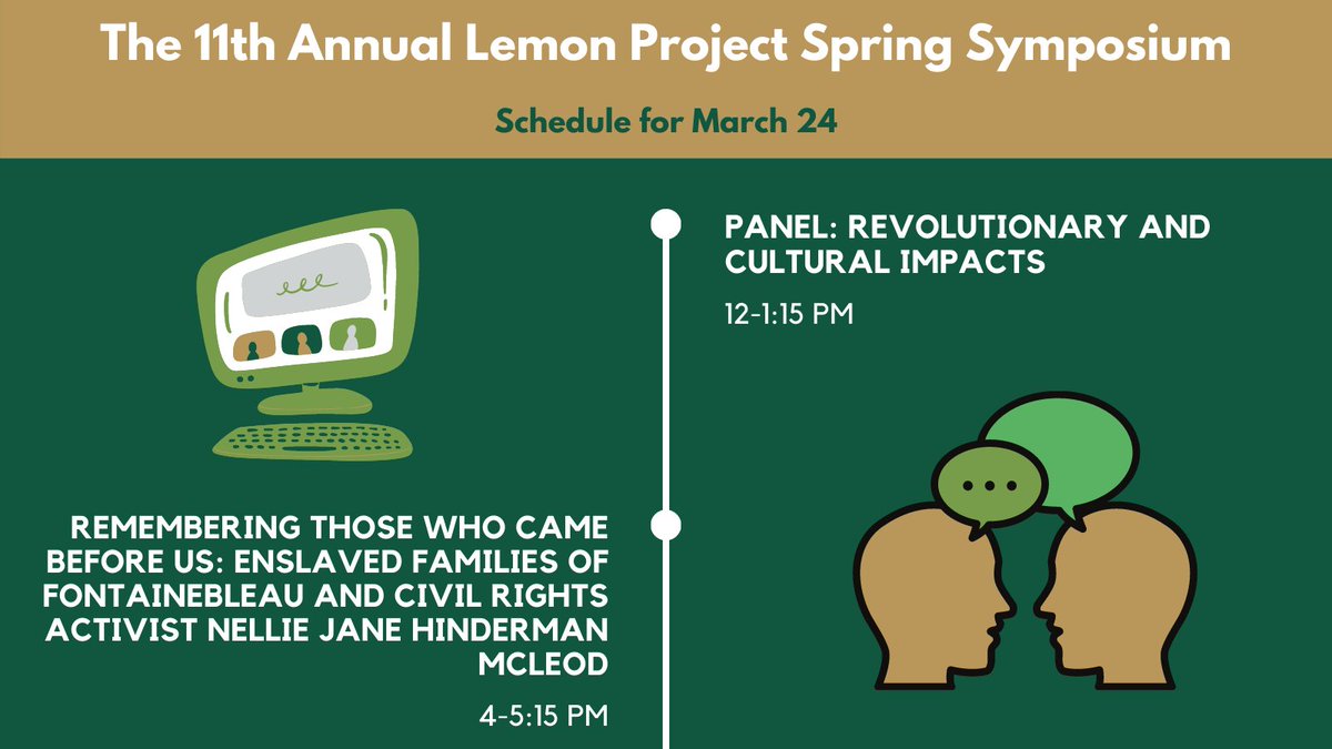 The Lemon Project: A Journey of Reconciliation (@wm_lemonproject) on Twitter photo Symposium continues TODAY w/ 12 pm ET panel w/ <a href="/MonetTimmons/">Monet Lewis-Timmons, Ph.D.</a> on Miss Kitty Boyd, Lindsay Gary on Cecile Fatiman, & Lee Ann Timreck on Mary Edmonia Lewis & Meta Vaux Warrick Fuller. bit.ly/reglpsymposium Symposium continues TODAY w/ 12 pm ET panel w/ <a href="/MonetTimmons/">Monet Lewis-Timmons, Ph.D.</a> on Miss Kitty Boyd, Lindsay Gary on Cecile Fatiman, & Lee Ann Timreck on Mary Edmonia Lewis & Meta Vaux Warrick Fuller. bit.ly/reglpsymposium
