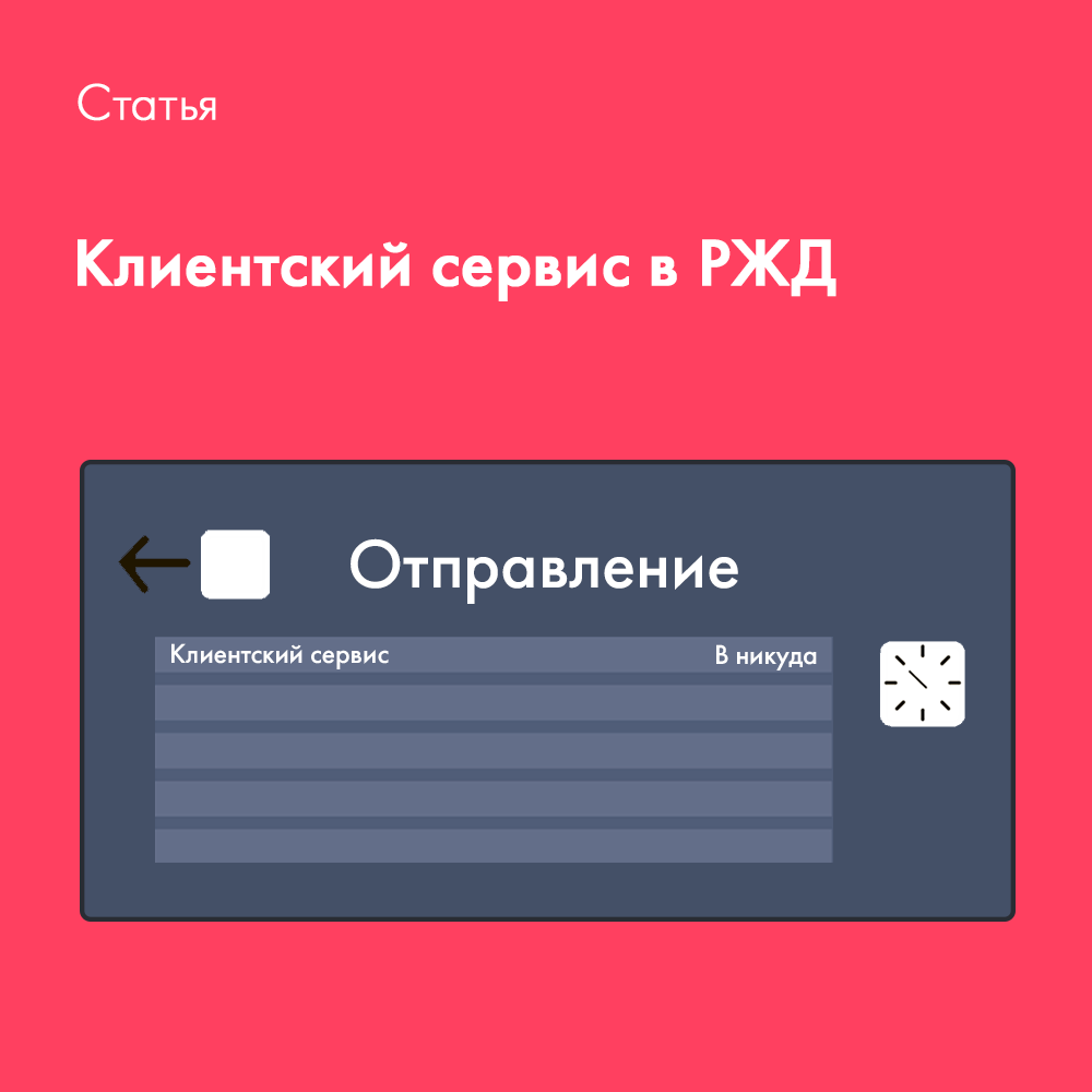 Готовы поспорить, что вам приходилось сталкиваться с таким гигантом в мире транспорта, как РЖД. Как ни странно, у большой компании большие проблемы с вниманием к своим клиентам.

Пример подхода к клиентскому сервису, который погубит вашу репутацию. 

use.news/MYx