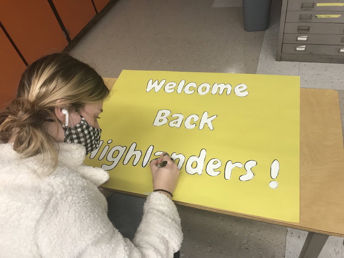 The art department is busy planning to welcome students back to school! Welcome Back Highlanders! #HighlanderPride #WMHometownPride #ArtConnectsUs