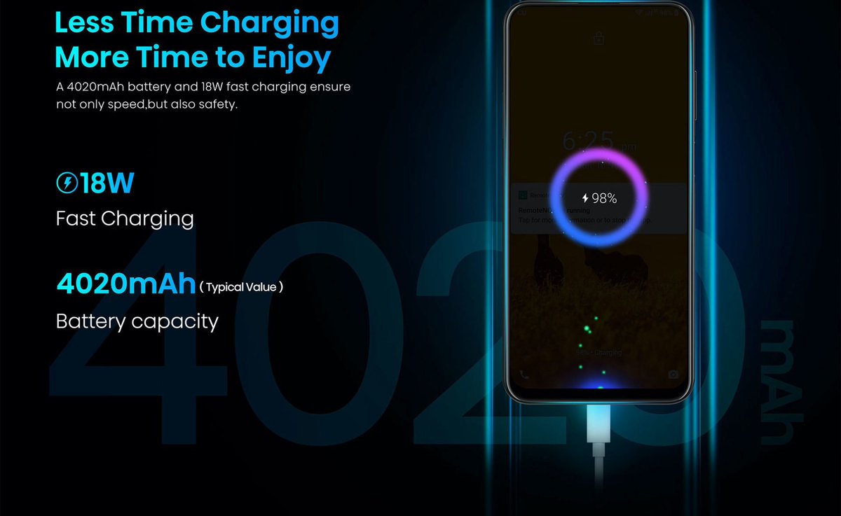 AMG133's tweet photo. The @HisenseSA H50 Zoom comes with a 4020mAh battery with 18W Quick-charge. #HelloH50Zoom https://t.co/iSAZXcd7cV