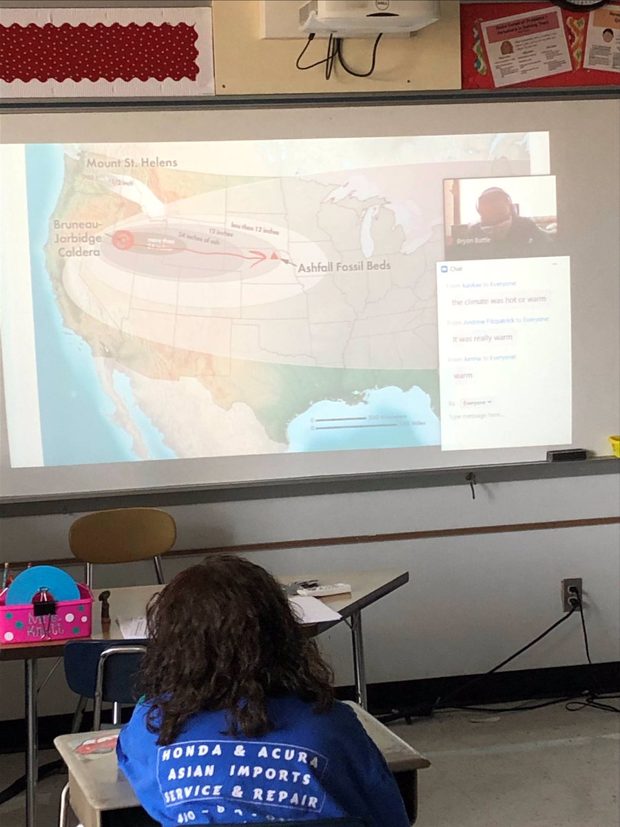 MAECCPSK12's tweet photo. Yesterday our 5th graders enjoyed a virtual field trip to the University of Nebraska’s Ashfall fossil site! Thanks to our PTO for making this possible for our students! #TeamCardinal https://t.co/TsuheNADjj