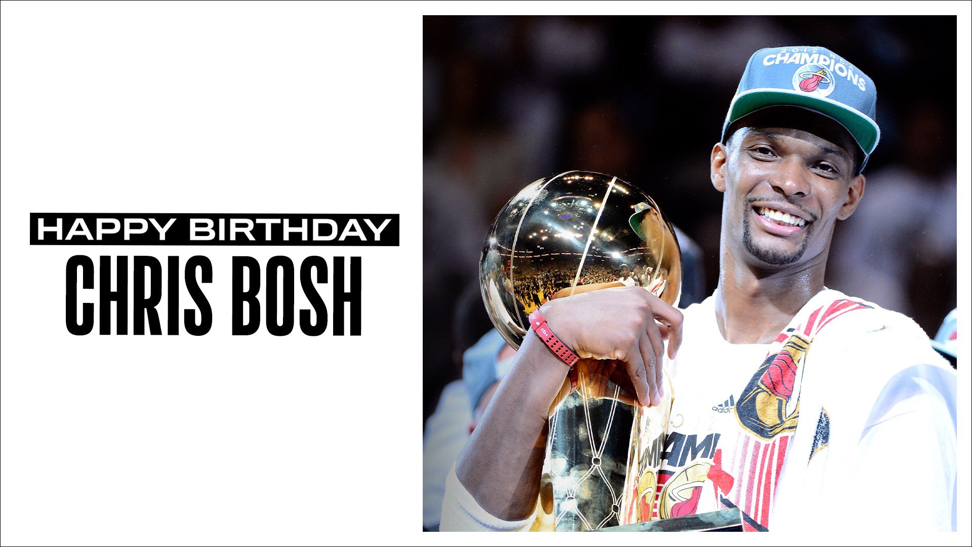 Join us in wishing a Happy 37th Birthday to 11x and 2x NBA champion, Chris Bosh! 