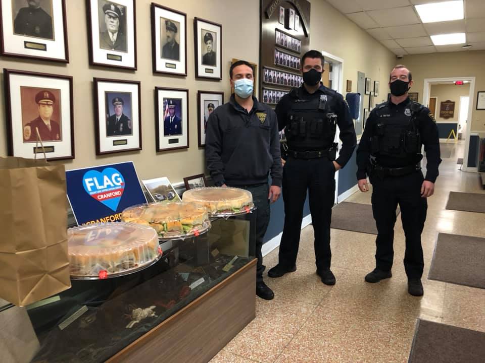 CranfordPD's tweet photo. Thank you to FLAG for Cranford for dropping off lunch Tuesday from Sub-Ology. https://t.co/xt6a00jT53