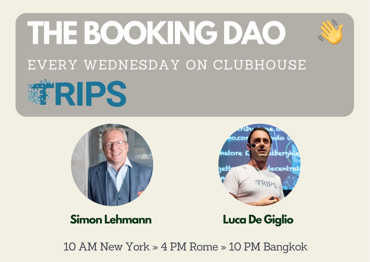 Hello everyone!
Today we'll learn how to exchange crypto on the decentralized exchange Honeyswap on #xdai 
joinclubhouse.com/event/xBZ4Bq7x