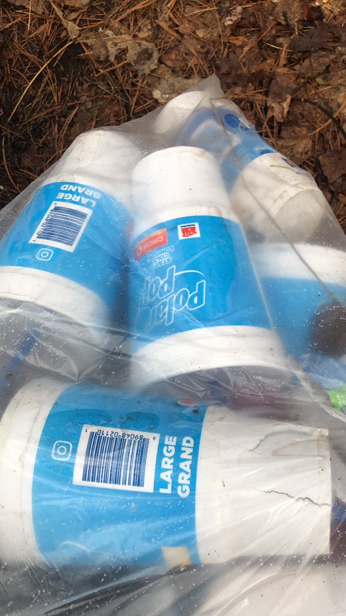 VanZeelandPower's tweet photo. Grade ones decided to care for the environment on the way to forest school today by collecting waste found on the ground. They sorted it into recycling or garbage. They want Circle K to know how much garbage their business creates. https://t.co/GjXUoIv8aL