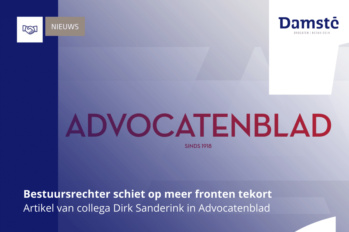 damstetweets's tweet photo. Collega Dirk Sanderink betoogt in een opinieartikel in het Advocatenblad dat het wegredeneren van algemene beginselen van behoorlijk bestuur en grondrechten door de bestuursrechter zich niet beperken tot de Toeslagenaffaire. Het complete artikel lezen? ➡ https://t.co/bVYTI3J8Me https://t.co/5oEsl7xCrD