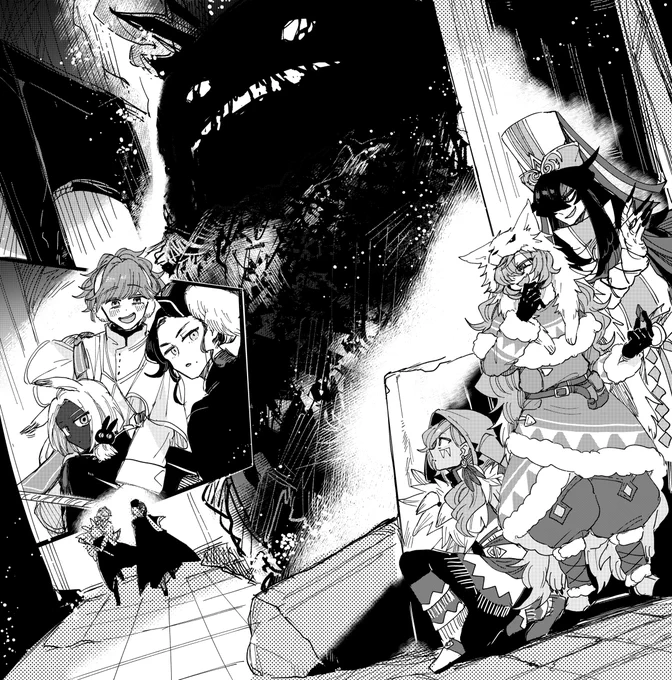 【PFMOH】魔女の予言 #pixivファンタジアMOH #【PT:歩き廻る影】 #【啓示された旅路】 #【煤王への謁見】 https://t.co/1hgHv9KOu8 