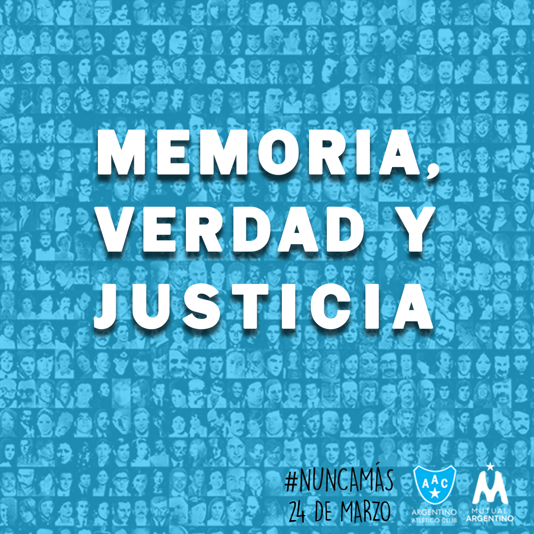 Día Nacional de la Memoria por la Verdad y la Justicia.

Seguimos gritando #NuncaMás ✊

🇸🇴 𝑨𝒓𝒈𝒆𝒏𝒕𝒊𝒏𝒐 𝑻𝒖 𝒍𝒖𝒈𝒂𝒓, 𝑻𝒖 𝑪𝒍𝒖𝒃