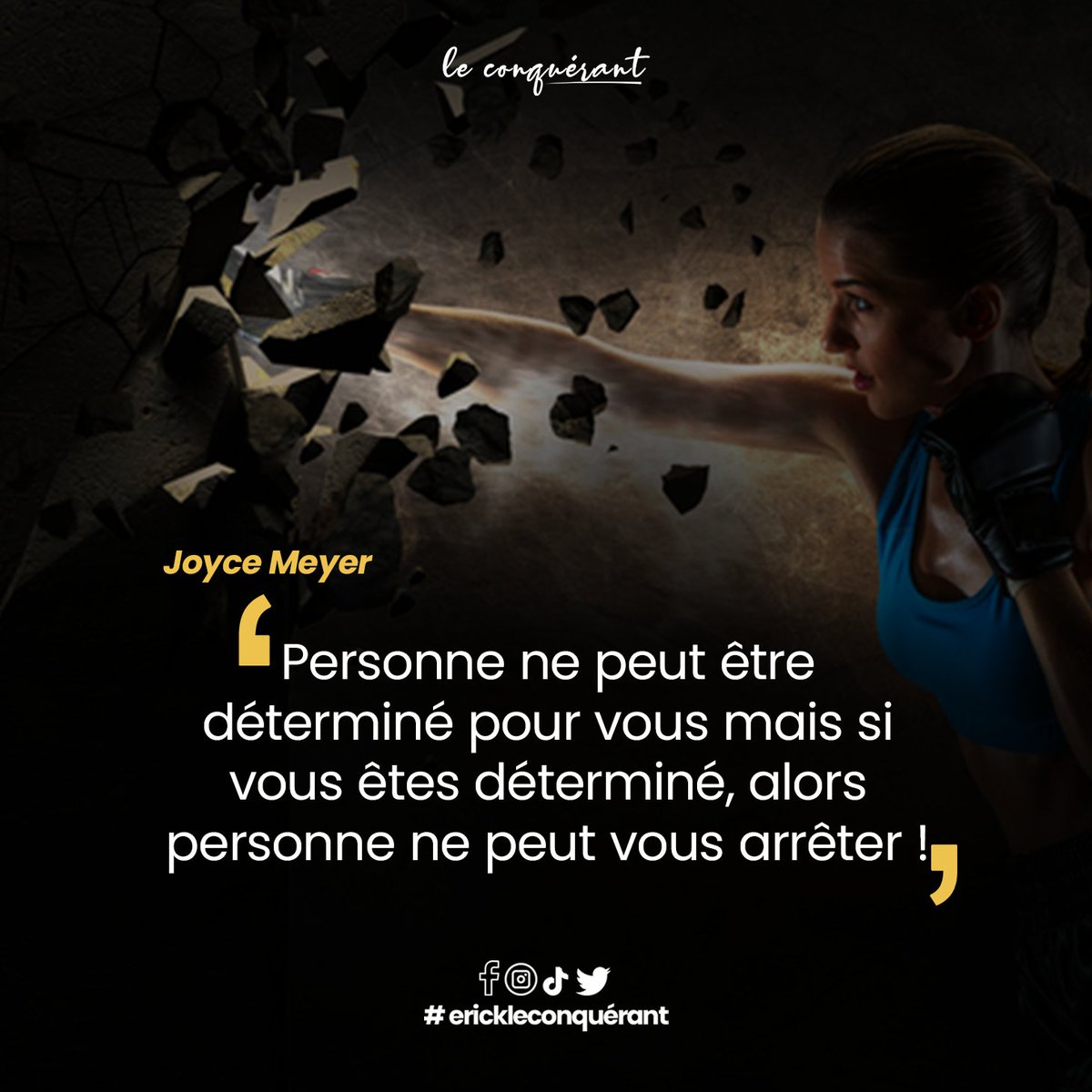 leconquerant01's tweet photo. Tout est une question de prix à payer!
#leconquerant #erickleconquerant #JoyceMeyer #determination https://t.co/fIXnuRrzgJ