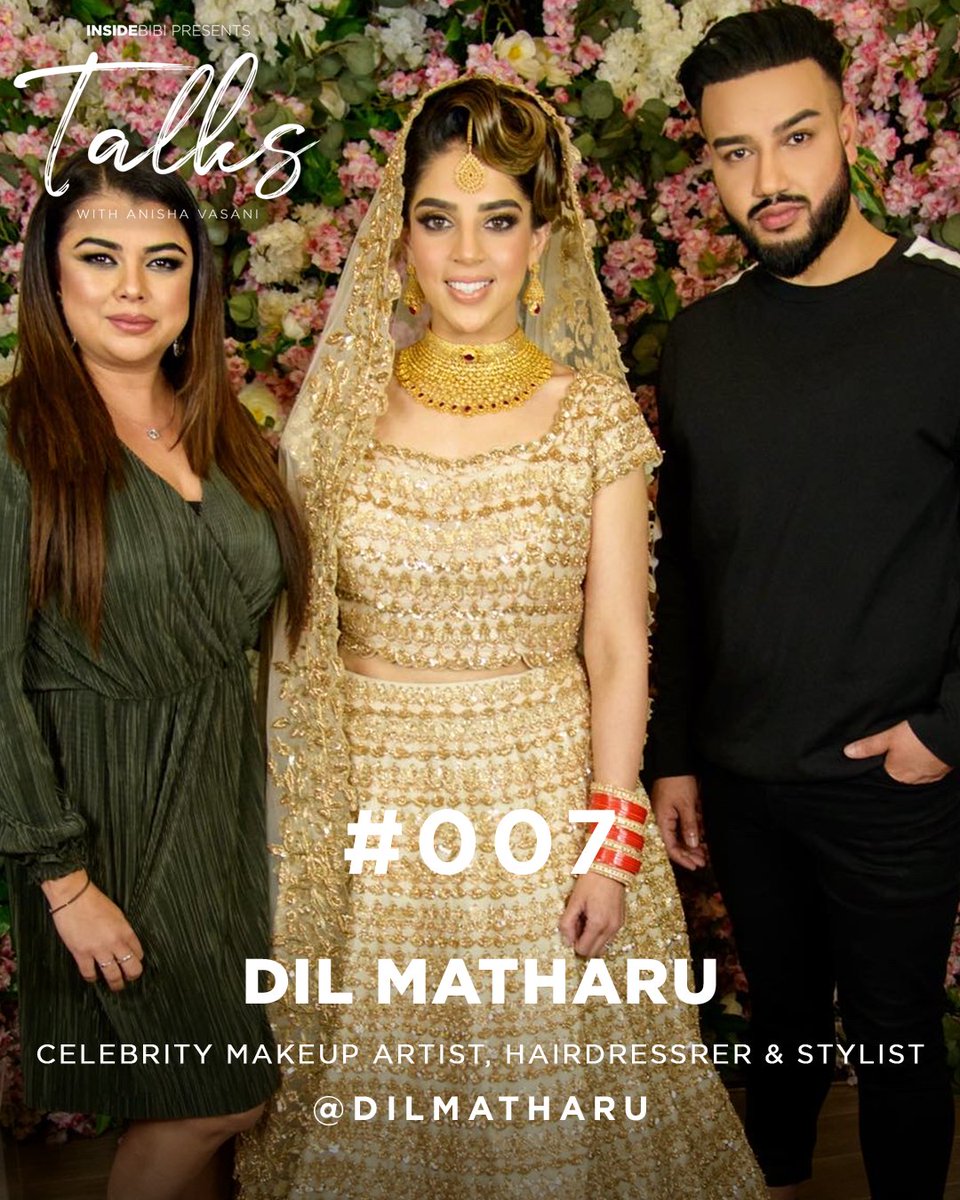 New episode of Talks will be available on our IGTV tonight at 7pm! A massive thank you to <a href="/DilMatharu1/">Dil Matharu</a> and our real bride Sukhina for joining us and creating this incredible bridal look! Stay tuned! ✨