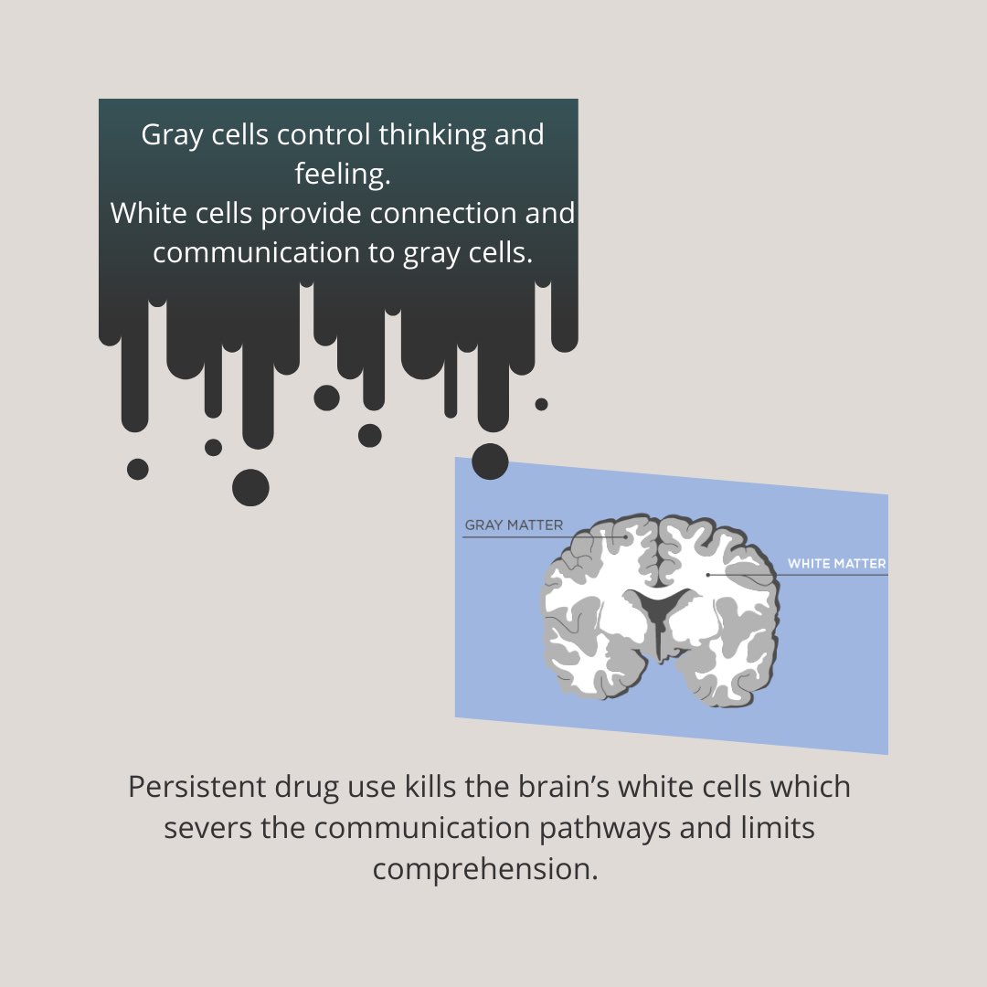 mrbcounseling7's tweet photo. Part2:🧠
Addiction affects the way people function. When people use drugs, those harmful substances can cause long term, harmful effects on the brain. #NDAFW #drugandalcoholfactsweek https://t.co/06Ze2PRfw1