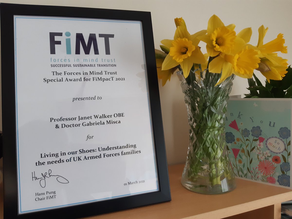 FiMT_RC's tweet photo. Dr Gabriela Misca @worcester_uni told us this arrived today - perfect timing as she gave her presentation on the award-winning work this morning!
@FiMTrust @AngliaRuskin @ARU_VFi @ARUBusiness
#FiMTRC2021 #Veterans #ArmedForces #Transition #FiMpact https://t.co/gisOsVHNOK